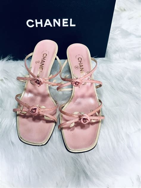 chanel rose shoes